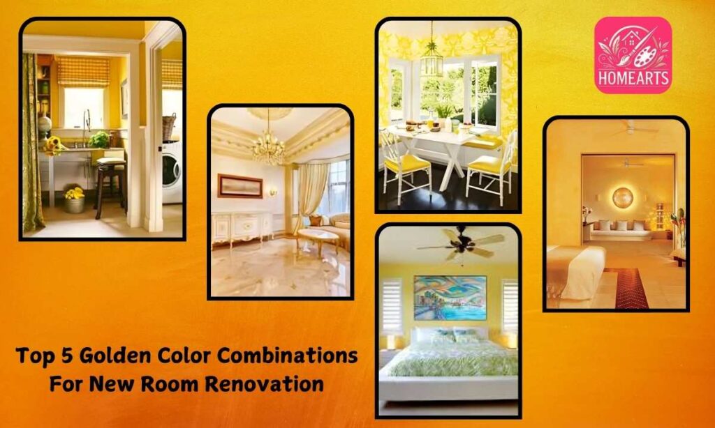 Golden Color Combinations For New Room