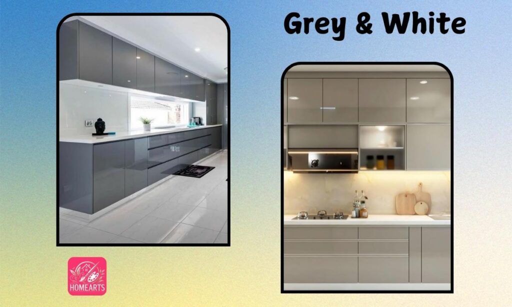 Grey & White