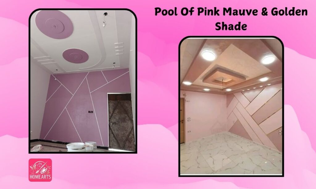 Pool Of Pink Mauve & Golden Shade