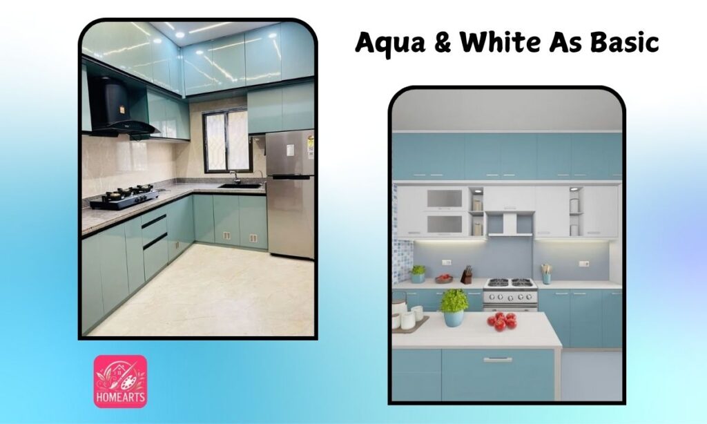 Aqua & White As Basic