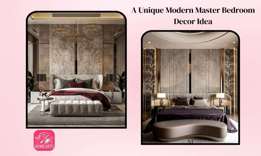 A Unique Modern Master Bedroom Decor Idea